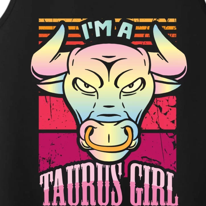 Funny Taurus Zodiac Sign Horoscope Astrology Cool Gift Performance Tank