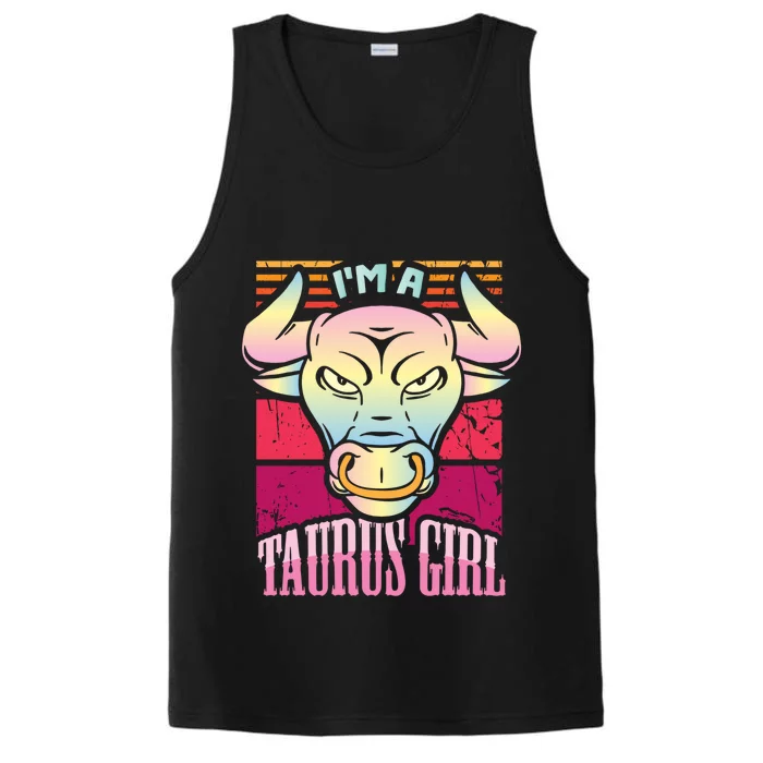 Funny Taurus Zodiac Sign Horoscope Astrology Cool Gift Performance Tank