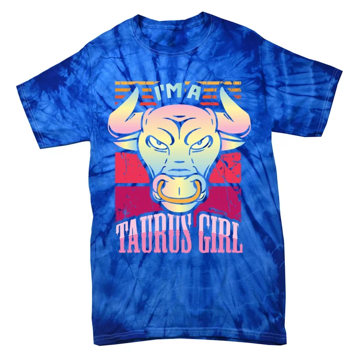 Funny Taurus Zodiac Sign Horoscope Astrology Cool Gift Tie-Dye T-Shirt