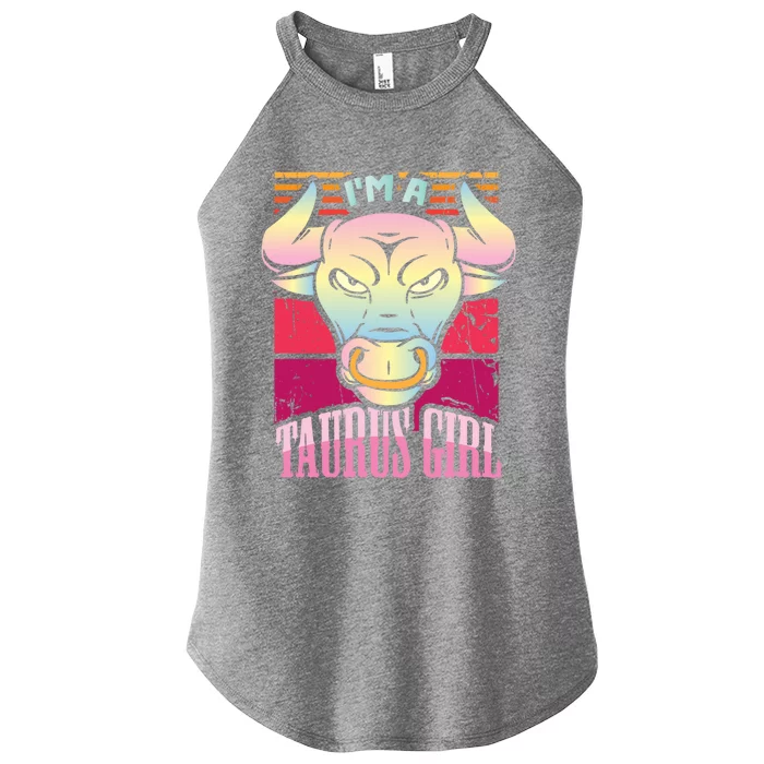 Funny Taurus Zodiac Sign Horoscope Astrology Cool Gift Women’s Perfect Tri Rocker Tank