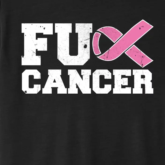 FU Cancer Funny Breast Cancer Awareness ChromaSoft Performance T-Shirt