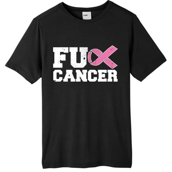 FU Cancer Funny Breast Cancer Awareness ChromaSoft Performance T-Shirt