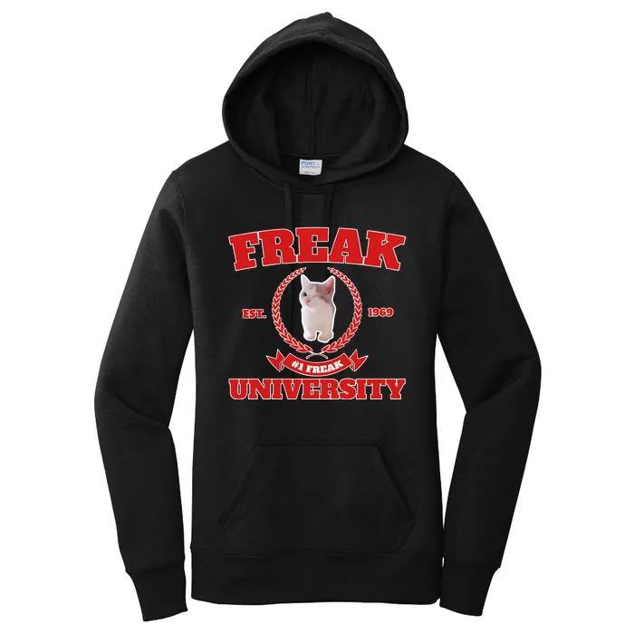 Freak University #1 Freak Cat Est 1969 Women's Pullover Hoodie