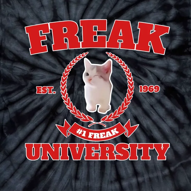 Freak University #1 Freak Cat Est 1969 Tie-Dye T-Shirt