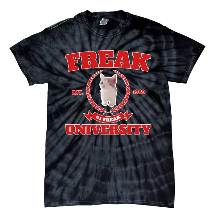 Freak University #1 Freak Cat Est 1969 Tie-Dye T-Shirt