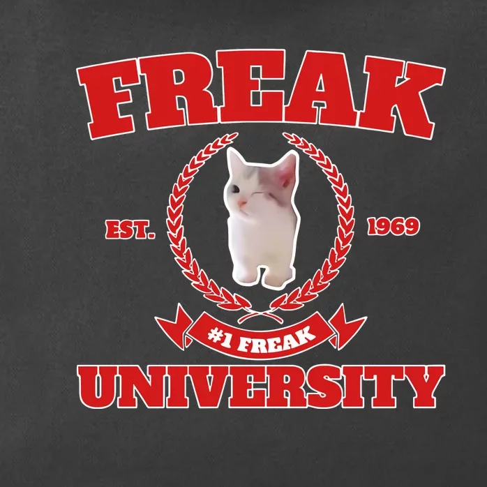 Freak University #1 Freak Cat Est 1969 Zip Tote Bag