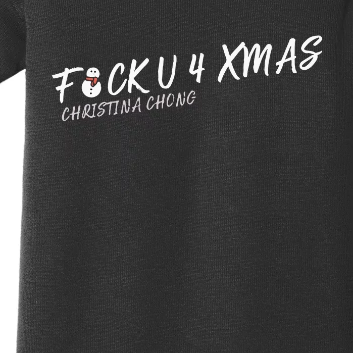 Fuck U 4 Xmas Christina Chong Baby Bodysuit