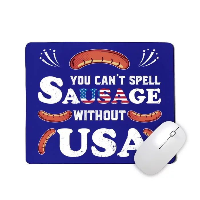 Funny Usa 4th Of July Sausage Bbq Family Outfit Costume Gift Mousepad