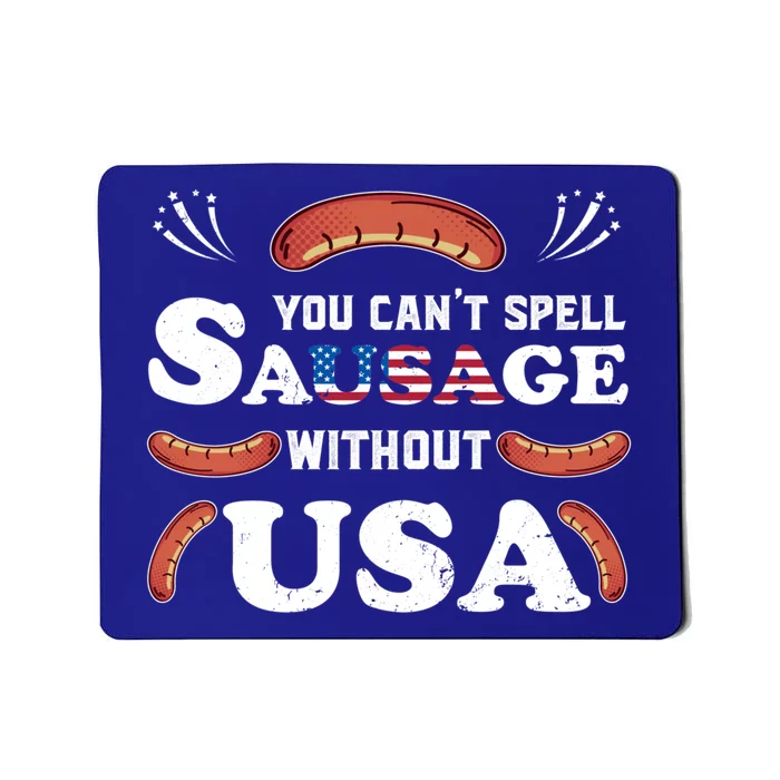 Funny Usa 4th Of July Sausage Bbq Family Outfit Costume Gift Mousepad