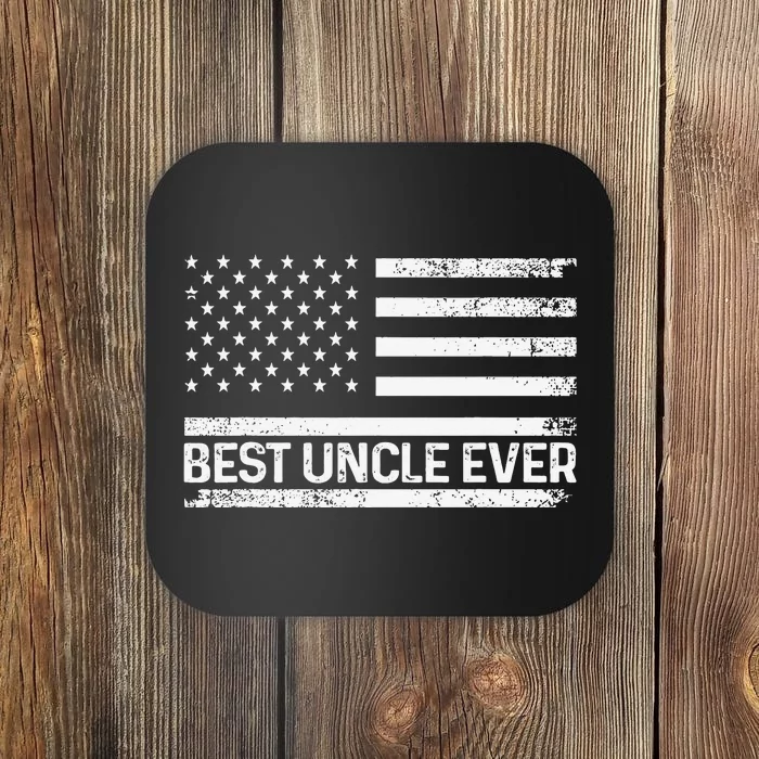 Funny Uncle Art For Uncle Best Uncle Ever US Flag Lover Coaster