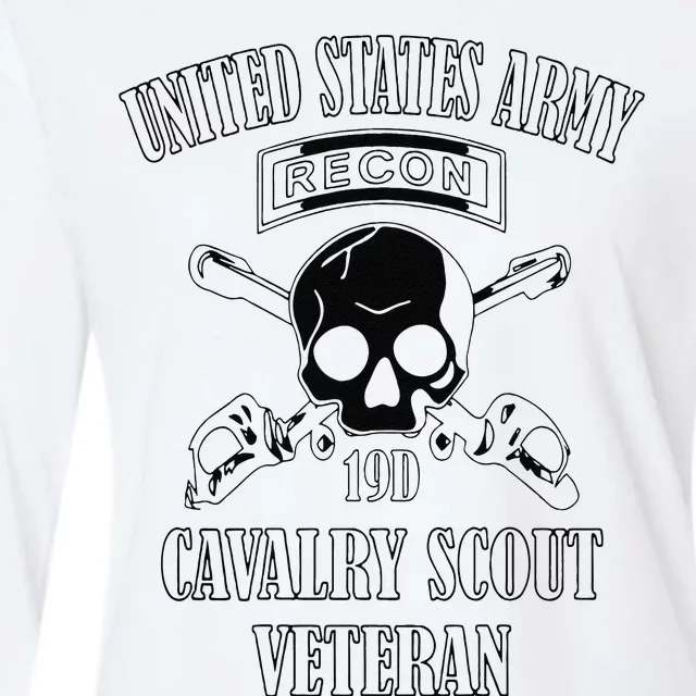 Funny U.S. Army Cavalry Scout Veteran Womens Cotton Relaxed Long Sleeve T-Shirt