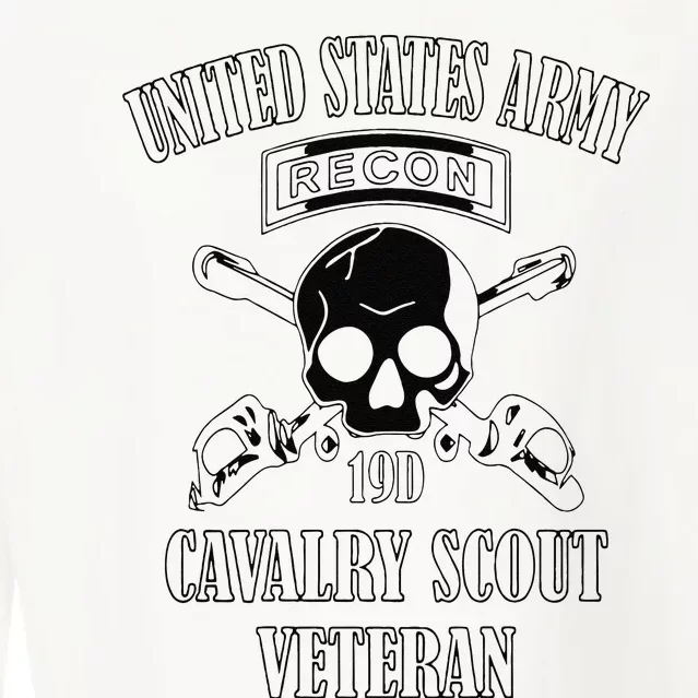 Funny U.S. Army Cavalry Scout Veteran Cropped Pullover Crew