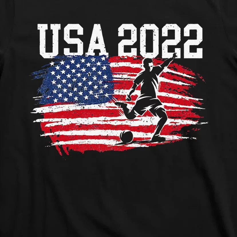 funny USA American Flag Soccer Tournament T-Shirt