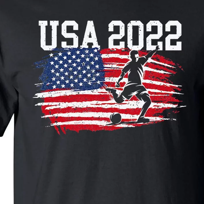 funny USA American Flag Soccer Tournament Tall T-Shirt