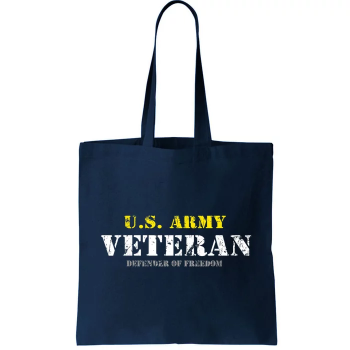 Funny U.S. Army Proud Army Veteran Vintage Gift Tote Bag