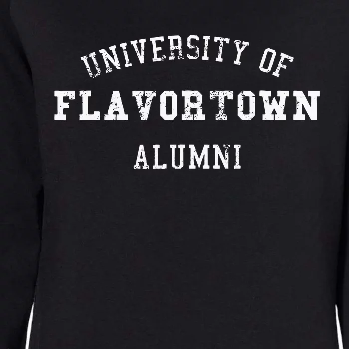 Flavortown University Alumni American Food Funny Foodie Womens California Wash Sweatshirt