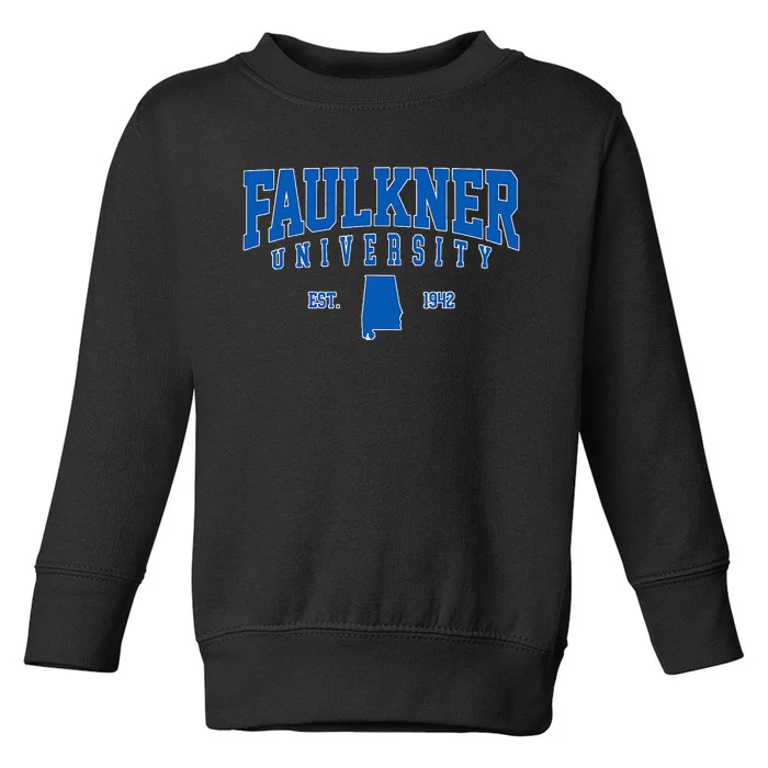 Faulkner University Arch Vintage Retro College Sports Toddler Sweatshirt