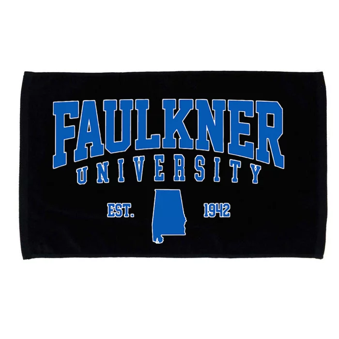 Faulkner University Arch Vintage Retro College Sports Microfiber Hand Towel