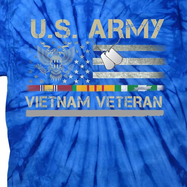 Funny US Army Vietnam Veteran USA Flag A Great Gift For Veteran Vietnam Army Tie-Dye T-Shirt