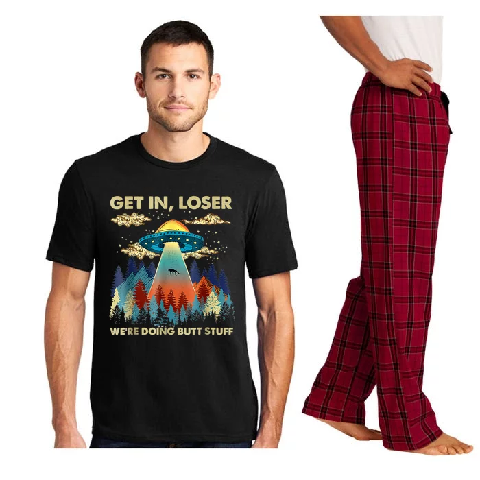 Funny UFO Alien Abduction Pajama Set