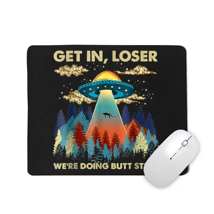 Funny UFO Alien Abduction Mousepad