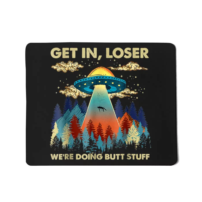 Funny UFO Alien Abduction Mousepad