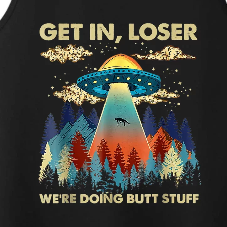 Funny UFO Alien Abduction Performance Tank