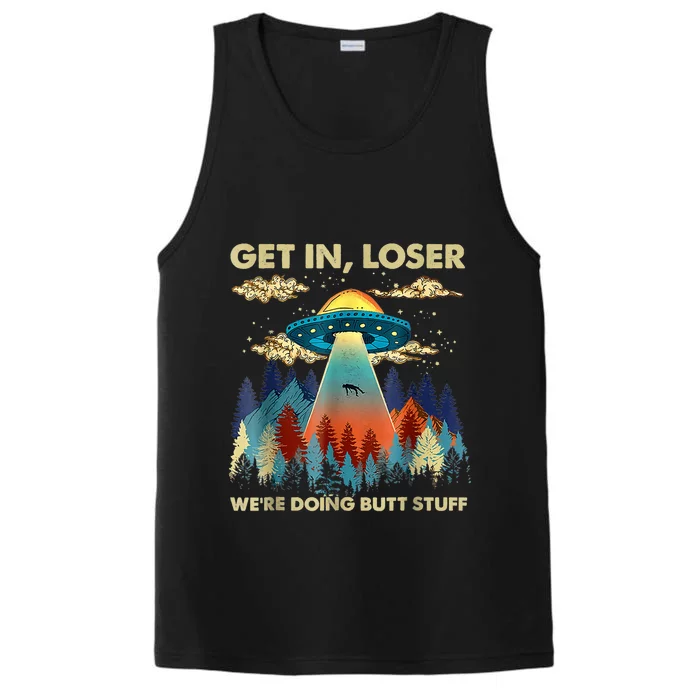 Funny UFO Alien Abduction Performance Tank