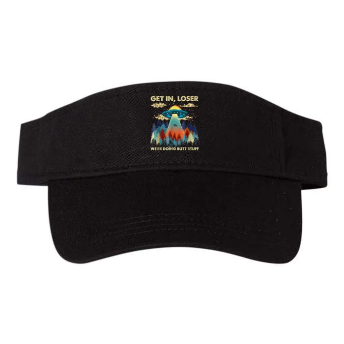 Funny UFO Alien Abduction Valucap Bio-Washed Visor