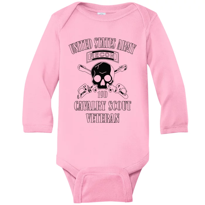 Funny U.S. Army Cavalry Scout Veteran Baby Long Sleeve Bodysuit