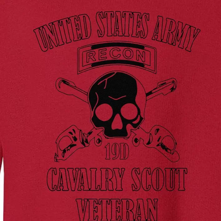 Funny U.S. Army Cavalry Scout Veteran Toddler Sweatshirt