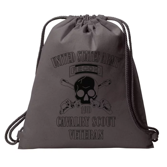 Funny U.S. Army Cavalry Scout Veteran Drawstring Bag