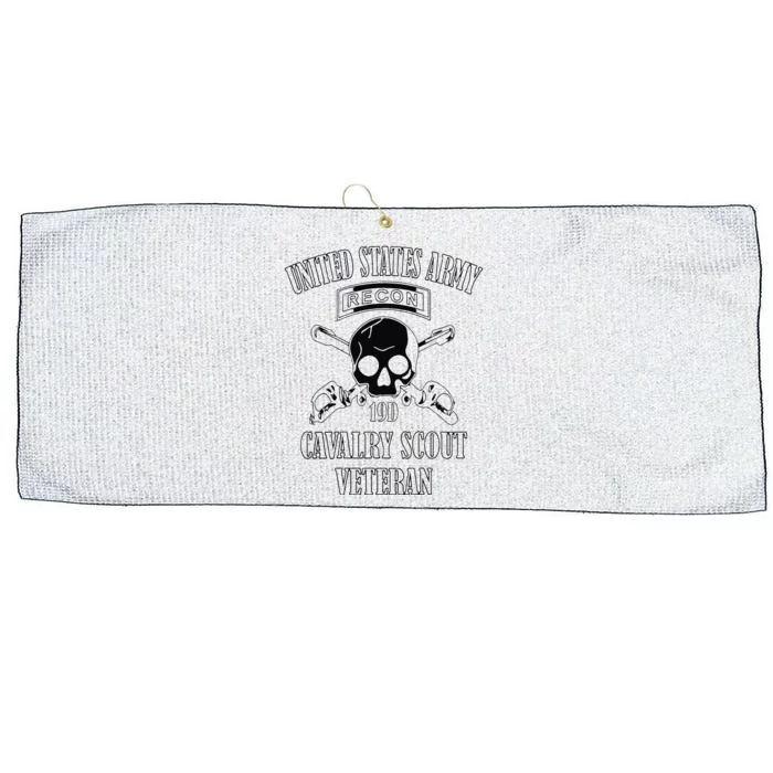 Funny U.S. Army Cavalry Scout Veteran Large Microfiber Waffle Golf Towel