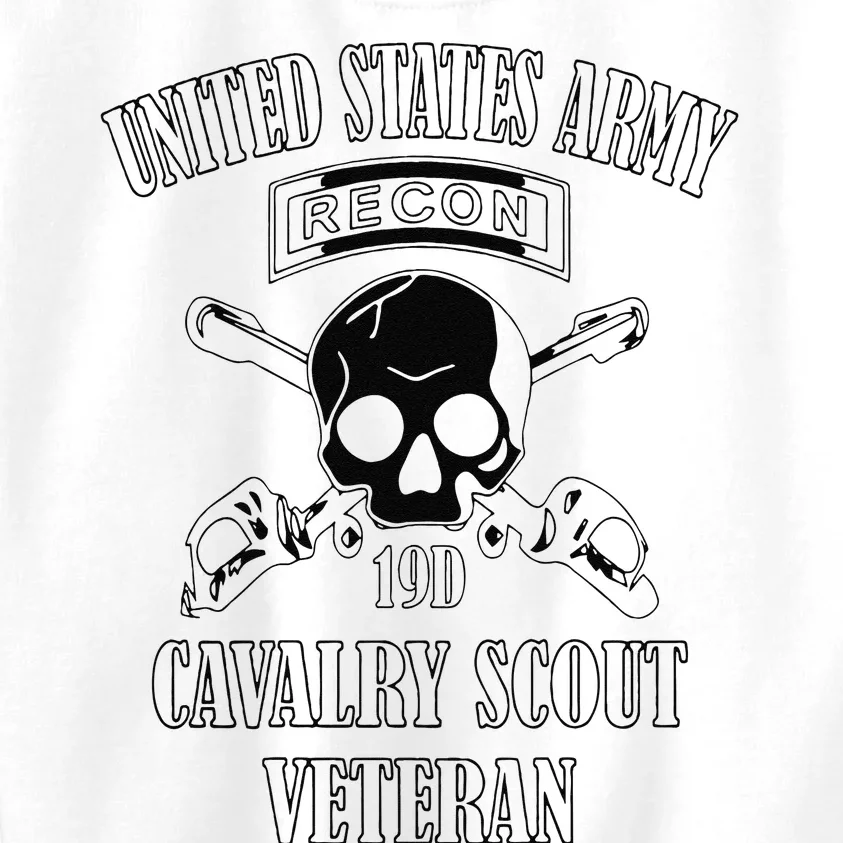 Funny U.S. Army Cavalry Scout Veteran Kids Sweatshirt