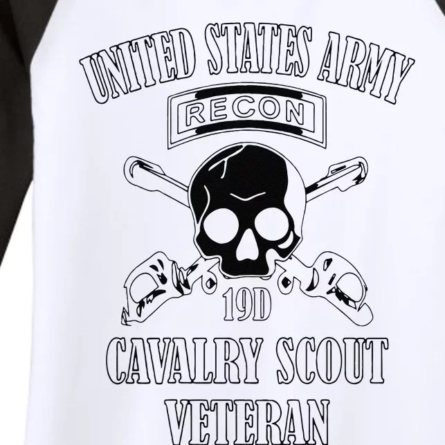 Funny U.S. Army Cavalry Scout Veteran Women's Tri-Blend 3/4-Sleeve Raglan Shirt