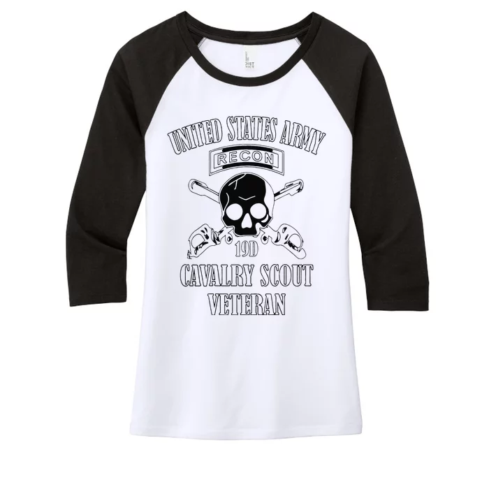 Funny U.S. Army Cavalry Scout Veteran Women's Tri-Blend 3/4-Sleeve Raglan Shirt