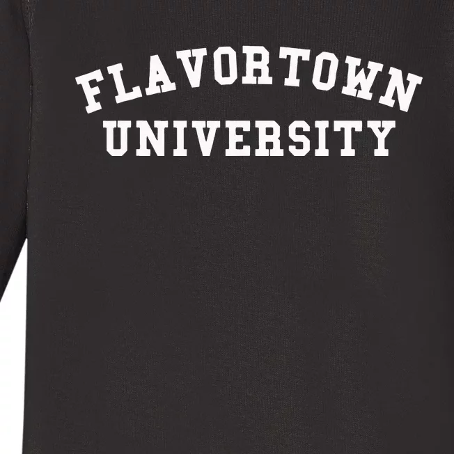 Flavortown University American Food Gift Flavor Town Baby Long Sleeve Bodysuit