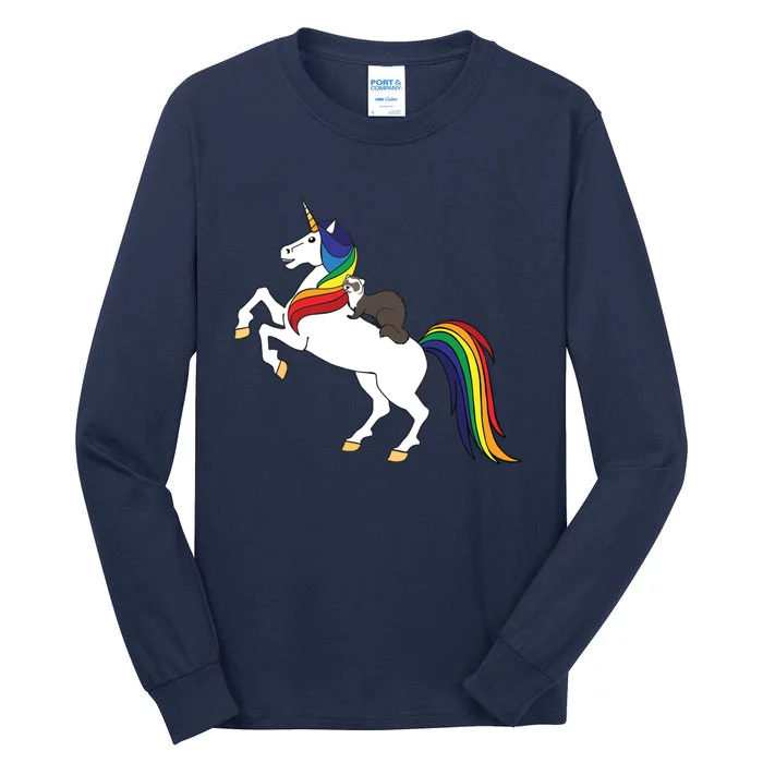 Ferret Unicorn Animal Lover Tall Long Sleeve T-Shirt