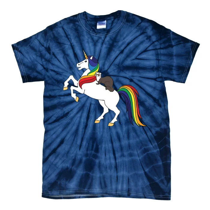 Ferret Unicorn Animal Lover Tie-Dye T-Shirt