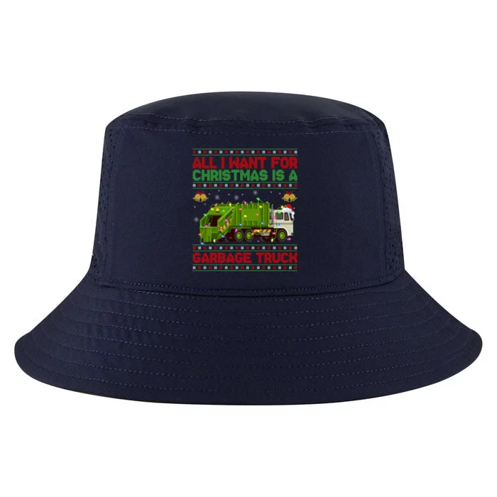 Funny Ugly All I Want For Christmas Is A Garbage Truck Meaningful Gift Cool Comfort Performance Bucket Hat