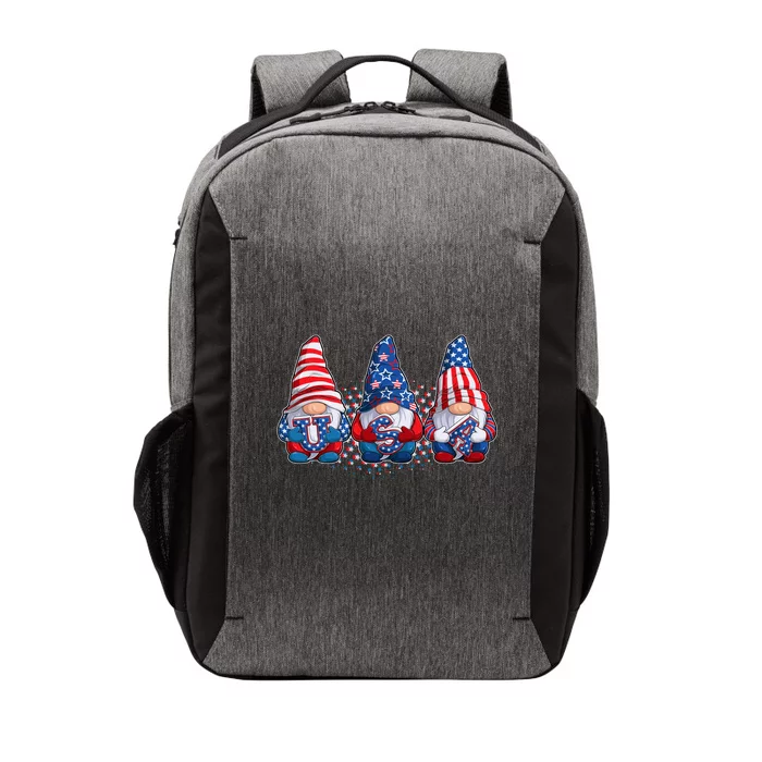 Funny USA American Flag 4th Of July Gnomes Vector Backpack