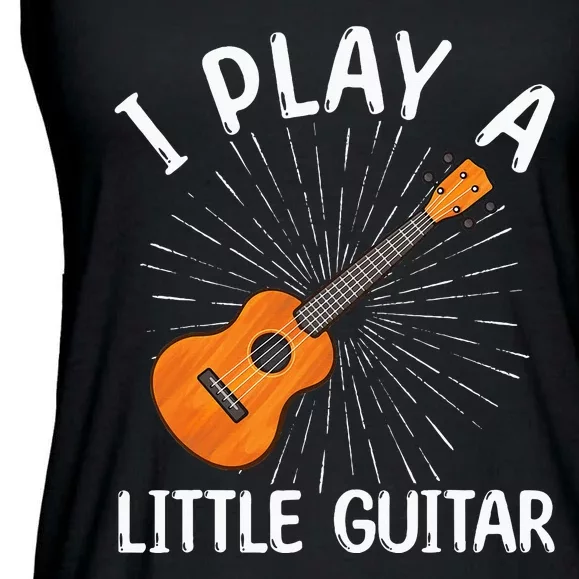 Funny Ukulele Art Guitar Ukulele Player Ladies Essential Flowy Tank