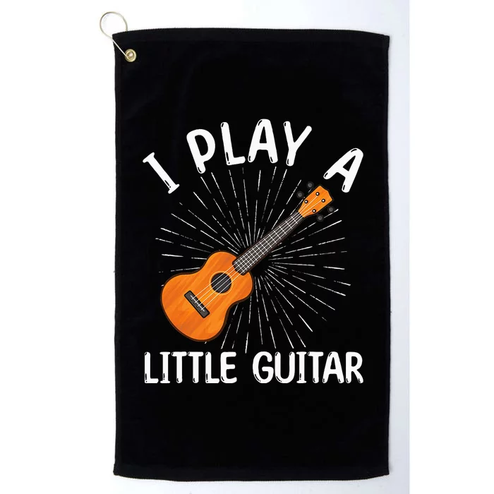 Funny Ukulele Art Guitar Ukulele Player Platinum Collection Golf Towel