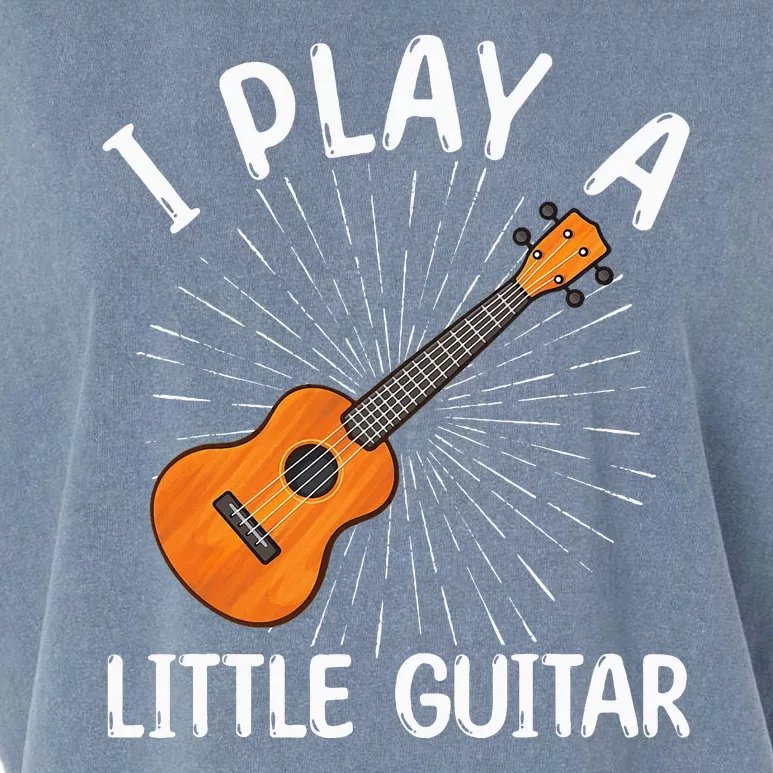 Funny Ukulele Art Guitar Ukulele Player Garment-Dyed Women's Muscle Tee