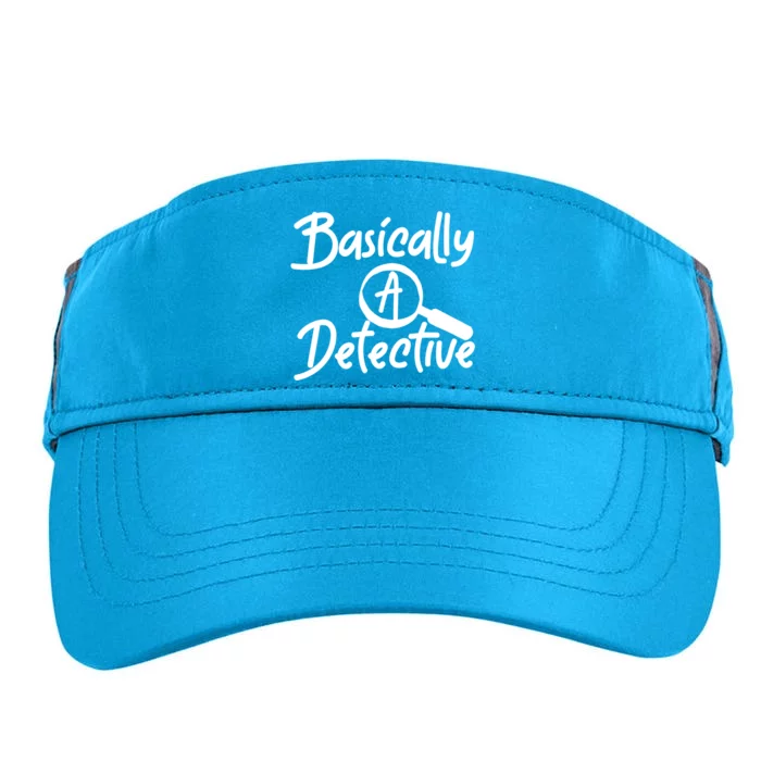 Fun Unique Basically A Detective For True Crime Lovers Cool Gift Adult Drive Performance Visor