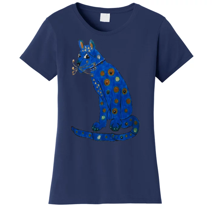 Funny Ugly Blue Cat Women's T-Shirt