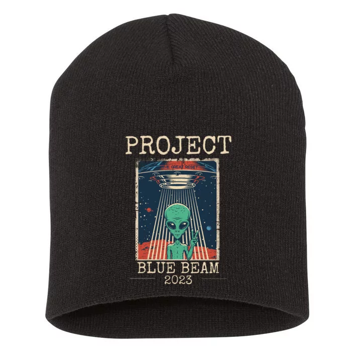 Funny UFO Balloon China Alien Project Blue Beam Short Acrylic Beanie