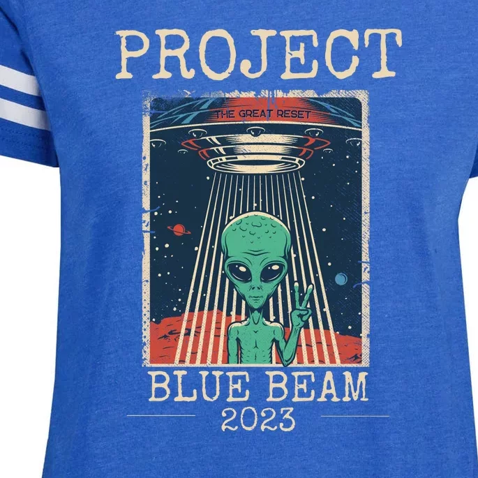 Funny UFO Balloon China Alien Project Blue Beam Enza Ladies Jersey Football T-Shirt