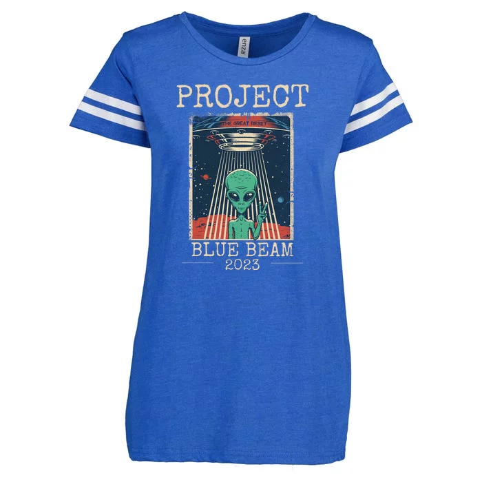 Funny UFO Balloon China Alien Project Blue Beam Enza Ladies Jersey Football T-Shirt