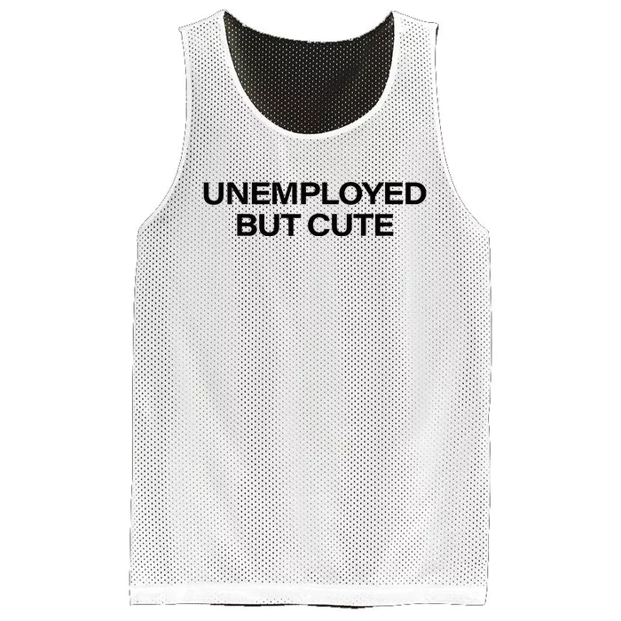 Funny Unemployed But Cute Mesh Reversible Basketball Jersey Tank